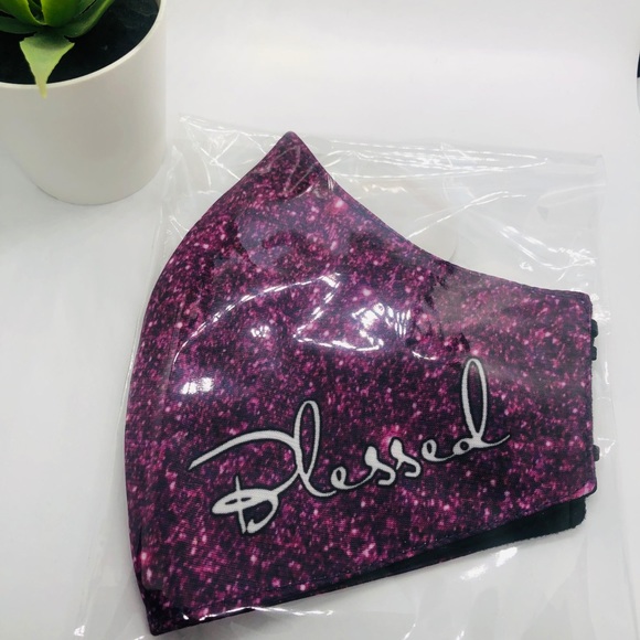 “Blessed” Fashionable Facemask - Picture 3 of 6